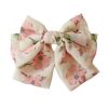 Beautiful Flower Bowknot Hair Barrettes Handmade Chiffon Hair Clip for Women Girls