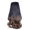 One-piece Gradient Clip-on Hair Extensions Hairpieces 5 Clips 20"