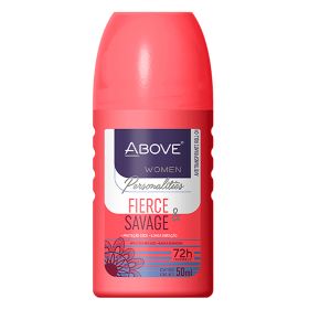 ABOVE Fierce and Savage - 72 Hour Personalities Antiperspirant Roll-On Deodorant for Women - Sensual Floral Fragrance - Protects Against Sweat and Bod