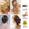 6pcs Thick Hair Clips for Women - Flat Banana Clip Barrettes for Styling - Simple and Durable Hair Accessories for Girls and Women