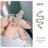 30PCS A Bag New Nail Art Alloy Zircon Snake Rose Gold and Silver Metal Jewelry Nail Diamonds