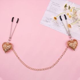 Love Chain Sex Toys Bell For Women (Option: Chain Nipple Clamp Gold)