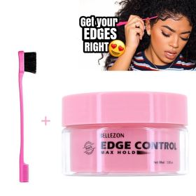 Edge control sideburns hair wax finishing cream permanent non greasy sideburns hair oil spot supply (Option: Honey peach)