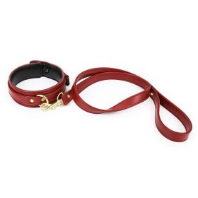 Leather Handcuffs Leg Cuffs With Waist Restraint Belt Toys (Option: 2 Style)