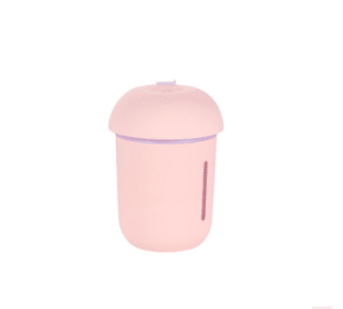 USB charging household air purifier multifunctional water replenishing instrument fan, night light three in one mushroom humidifier (Option: Pink-Built)