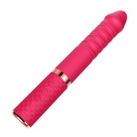 Women's Automatic Retractable Mute Toy (Option: Peach Retro Red)