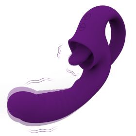 Vibration 8frequency Casual Toy (Option: Purple-USB)