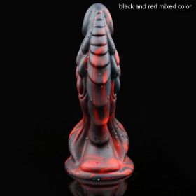 Mixed Color Silicone Toys For Men And Women (Option: Black and red mixed colors)