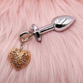 Love Chain Sex Toys Bell For Women (Option: Small Butt Plug Gold)