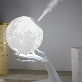 Creative multi-function USB atmosphere night light humidifier (Option: Branch moon)