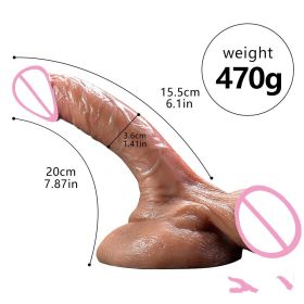 Super Soft Dildo Women's Products With Eggs (Option: Meat King Large)