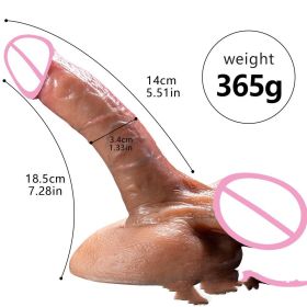 Super Soft Dildo Women's Products With Eggs (Option: Meat King Small)