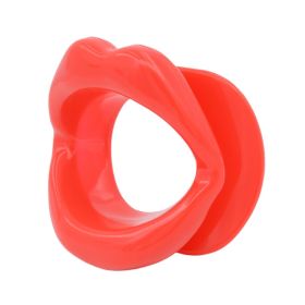 Silicone Mouth Stopper For Oral Sex (Color: Red)