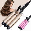 Hair Curler Triple Barrels Ceramic Hair Curling Iron Professional Hair Waver Tongs Styler Tools for All Hair Types