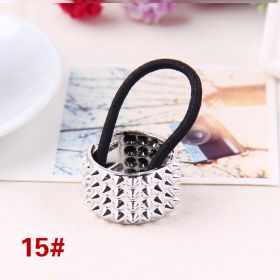 2022 Hairband Pearl Women Hair Accessories Scrunchy Punk Ponytail Holder Plastic Crystal Gum for Hair Ring Elastic Hair Band (Color: P5)