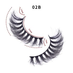 Soft and Thick Multi-Layer Three-Dimensional False Eyelashes Mimic Mink Hair (Series: 5)