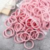 50pcs/Set Women Girls Basic Hair Bands 1.57inch Simple Solid Colors Elastic Headband Hair Ropes Ties Hair Accessories Ponytail Holder