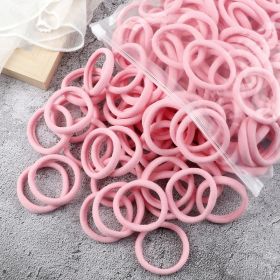 50pcs/Set Women Girls Basic Hair Bands 1.57inch Simple Solid Colors Elastic Headband Hair Ropes Ties Hair Accessories Ponytail Holder (Color: 50pcs Pink)