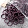 50pcs/Set Women Girls Basic Hair Bands 1.57inch Simple Solid Colors Elastic Headband Hair Ropes Ties Hair Accessories Ponytail Holder