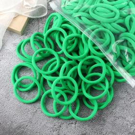 50pcs/Set Women Girls Basic Hair Bands 1.57inch Simple Solid Colors Elastic Headband Hair Ropes Ties Hair Accessories Ponytail Holder (Color: 50pcs Green)