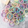 50pcs/Set Women Girls Basic Hair Bands 1.57inch Simple Solid Colors Elastic Headband Hair Ropes Ties Hair Accessories Ponytail Holder