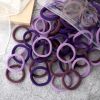 50pcs/Set Women Girls Basic Hair Bands 1.57inch Simple Solid Colors Elastic Headband Hair Ropes Ties Hair Accessories Ponytail Holder