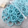 50pcs/Set Women Girls Basic Hair Bands 1.57inch Simple Solid Colors Elastic Headband Hair Ropes Ties Hair Accessories Ponytail Holder