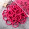 50pcs/Set Women Girls Basic Hair Bands 1.57inch Simple Solid Colors Elastic Headband Hair Ropes Ties Hair Accessories Ponytail Holder