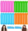 38 Pieces Heatless Hair Curler; Spiral Curlers No Heat Damage Heatless Curls with 2 Sets Styling Hooks; for Women Girls Long Medium Short Hair (4 Colo