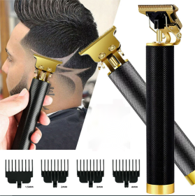 Professional Trimmer Hair Clippers Cutting Beard Cordless Barber Shaving Machine (Color: as picture)