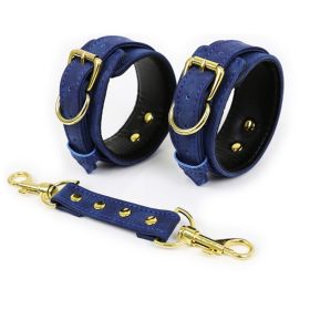 Leather Handcuffs Leg Cuffs With Waist Restraint Belt Toys (Option: 6 Style)