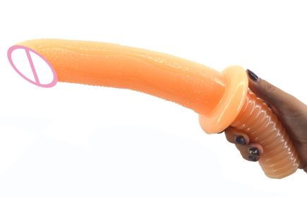 Double-headed Handle Skin Simulation Into Penis (Option: FAAK68 Flesh)