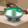 Waterproof Pet Massager with USB Charging and 4 Silicone Heads for Decompression and Scalp Massage