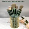 13 PCS Makeup Brushes Set Eye Shadow Foundation BB Cream Concealer Women Cosmetic Brush Eyeshadow Blush Powder Blending Beauty Soft Comprehensive Make